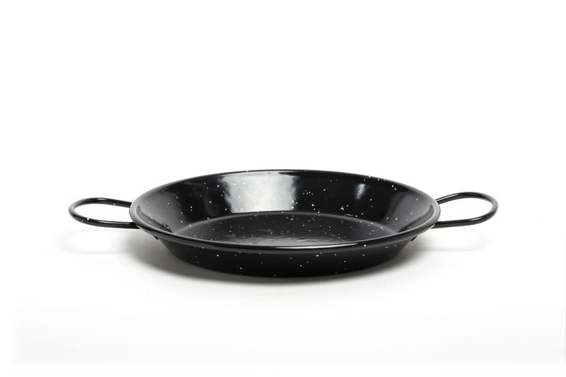 Comas paellera 10 cm ferro smaltato con manici uso horeca