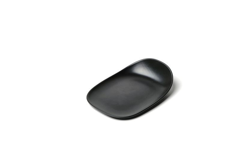 Vassoio porcellana nero Comas Gest forma ergonomica horeca