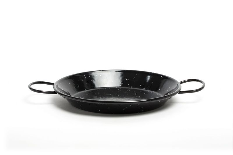 Comas paella pan 20 cm enameled iron with handles horeca use