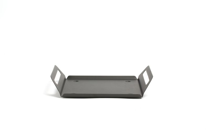Vassoio catering Comas C Pure Carbon nero opaco con manici 28,5 cm horeca