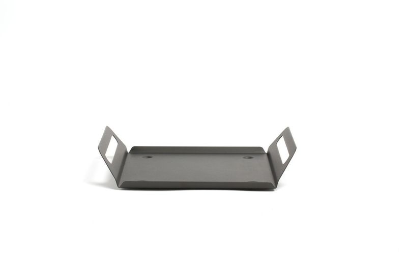 Catering Tablett Comas C Pure Carbon matt schwarz mit Griffen 28,5 cm horeca