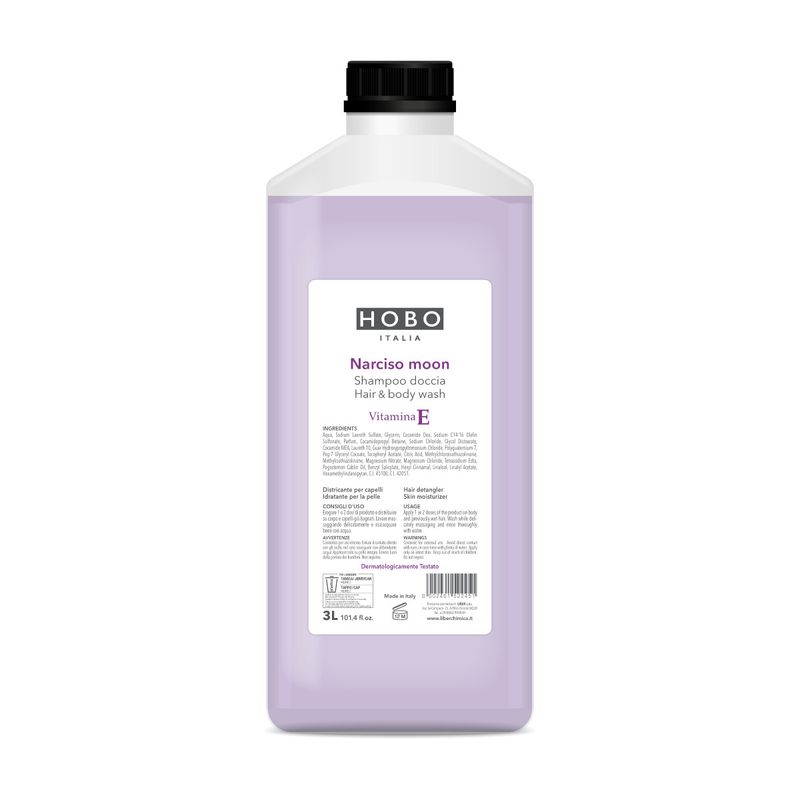 Hobo Narciso Moon 3 L shampoo body wash for professional hotels and spas