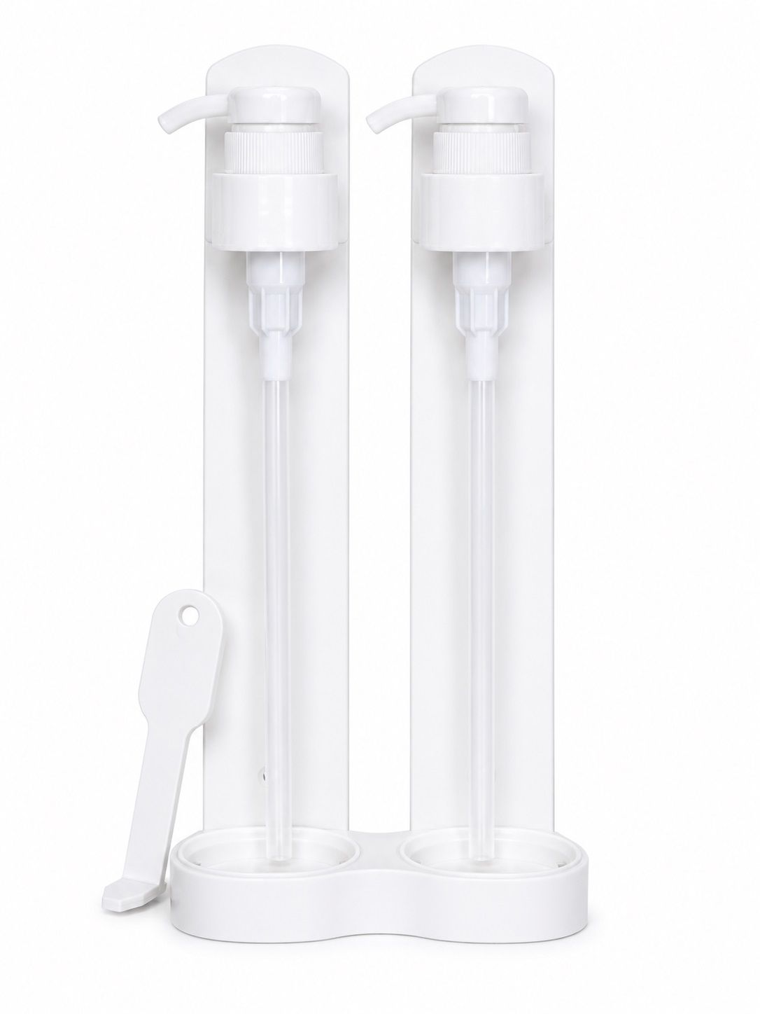 Wall-mounted dispenser for 2 bottles of 250 ml White - HOBO