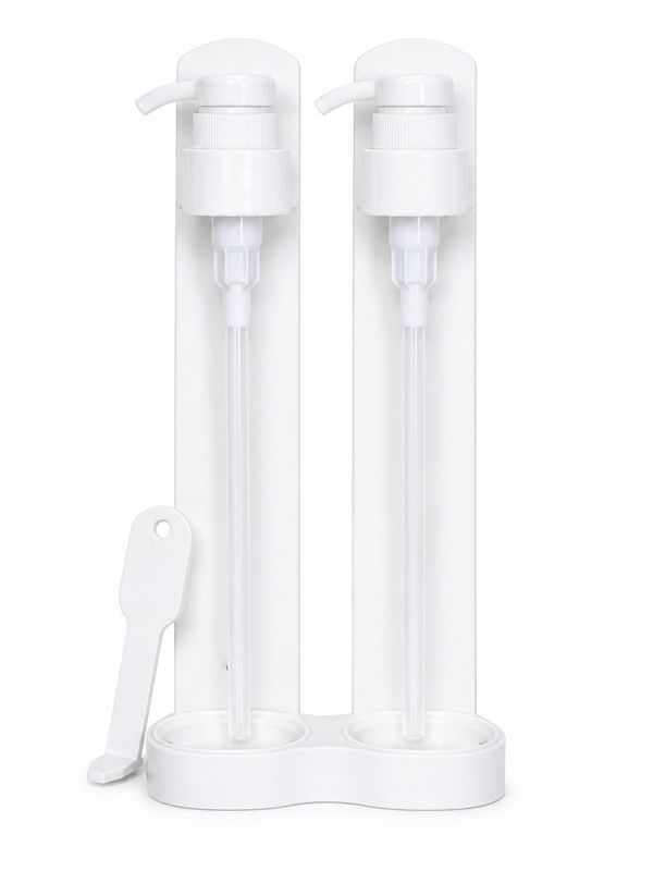 Wall-mounted dispenser for 2 bottles of 250 ml White - HOBO