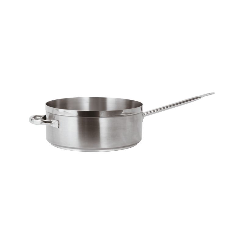 Paderno low saucepan 28 cm satin stainless steel horeca