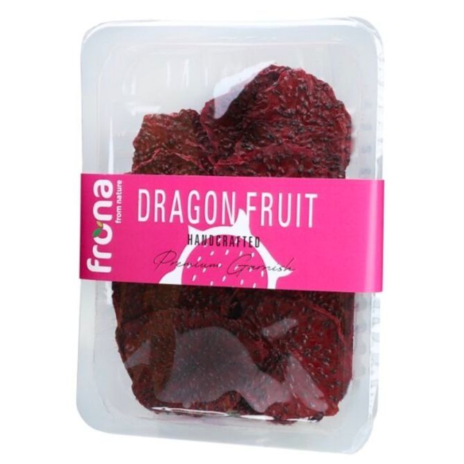 Frona dried red pitaya for cocktail garnish