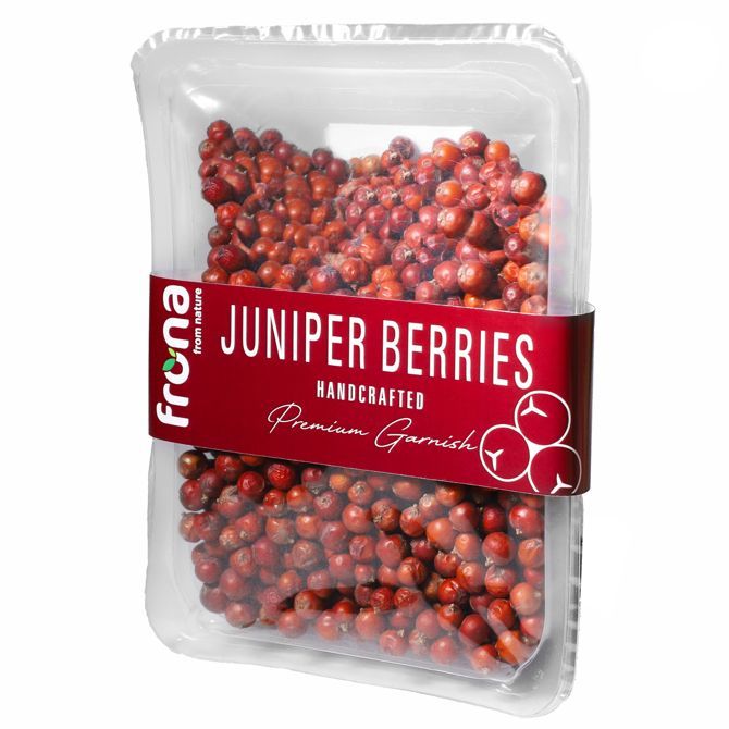 Frona dried juniper berries for cocktail garnish