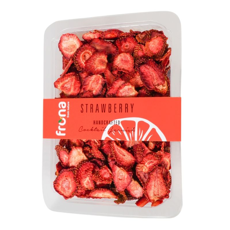 Frona dried strawberry for cocktail garnish and desserts