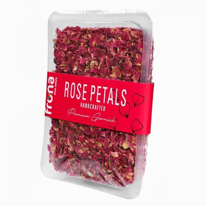 Barprofessional dried rose petals for cocktails and desserts