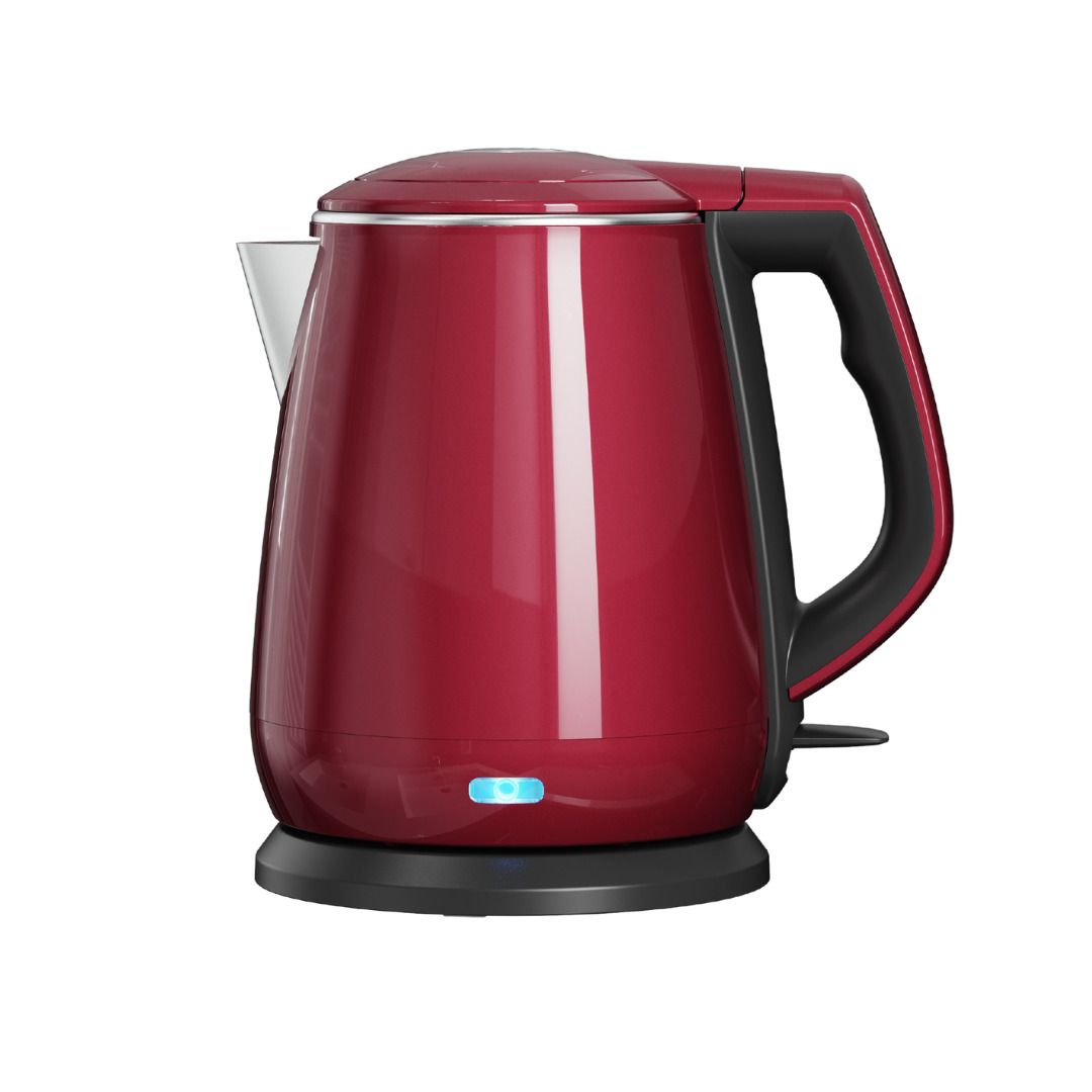 JVD Allure red double wall kettle 1 l