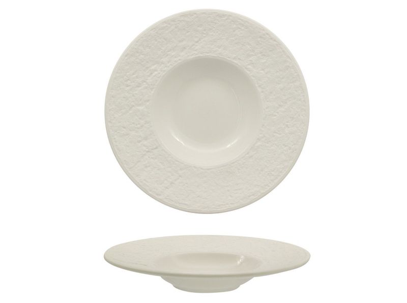 Artika Stone 23 cm porcelain pasta bowl for horeca service