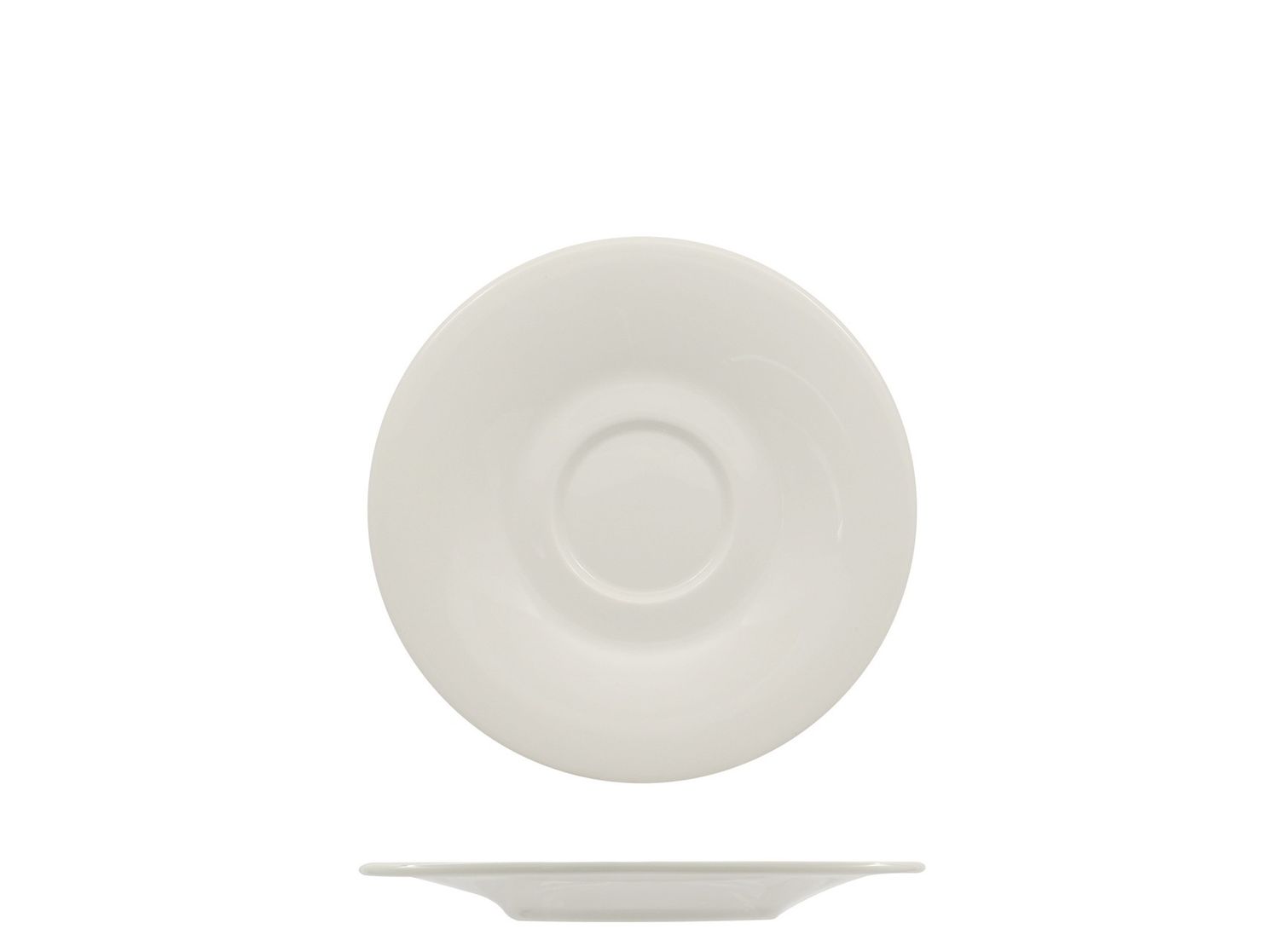 Artika 12 cm porcelain coffee saucer for horeca service