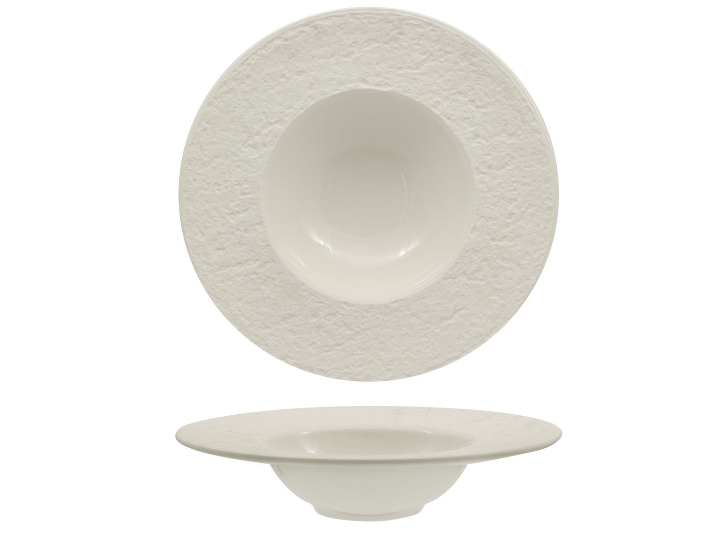 Artika Stone 26.5 cm porcelain pasta bowl for horeca service