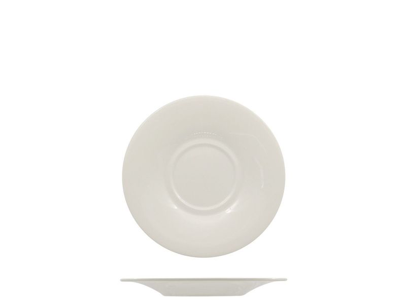 Artika 15 cm porcelain tea saucer for horeca service