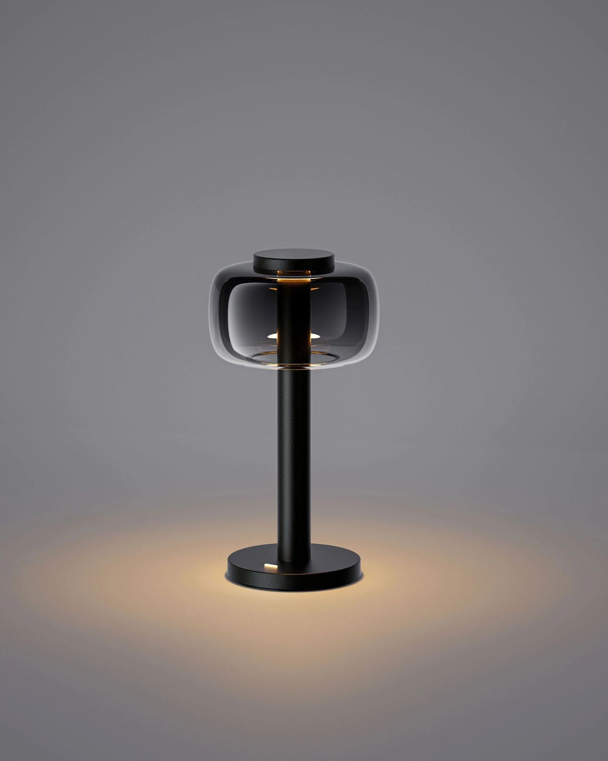 Odeon black transparent LED lamp ELLE Decoration