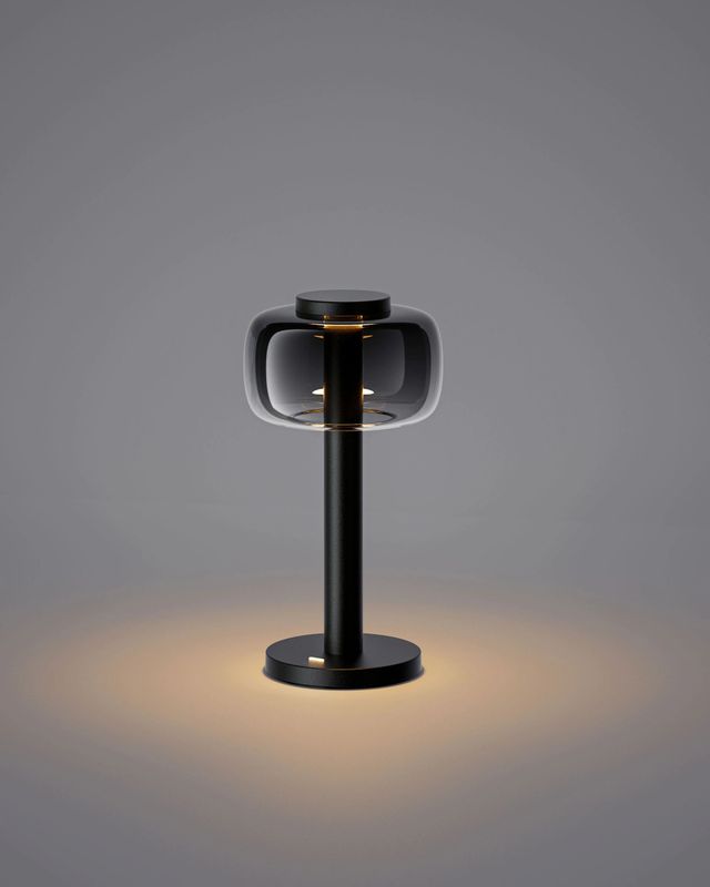 Odeon black transparent LED lamp ELLE Decoration