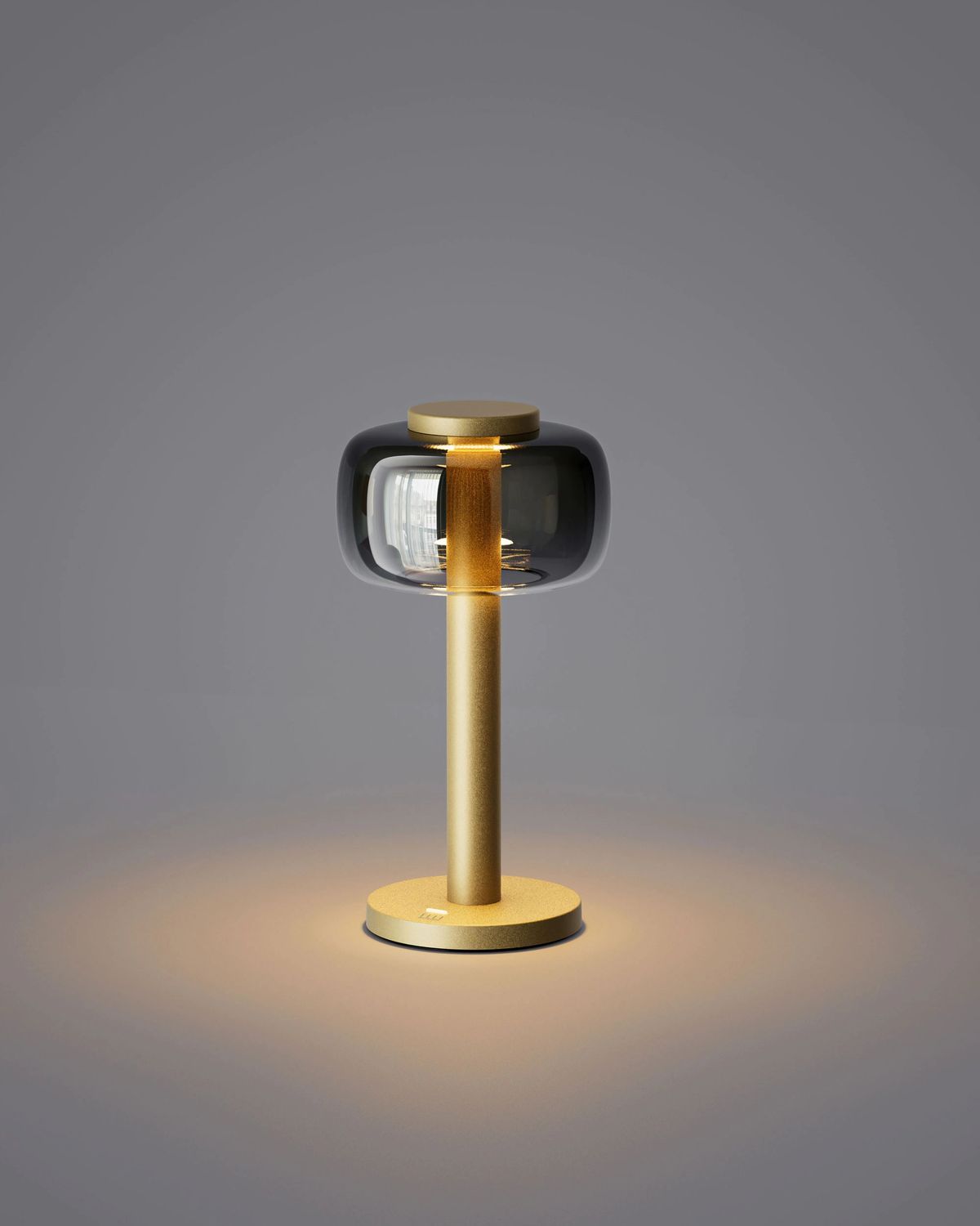 Odeon matte gold LED lamp ELLE Decoration