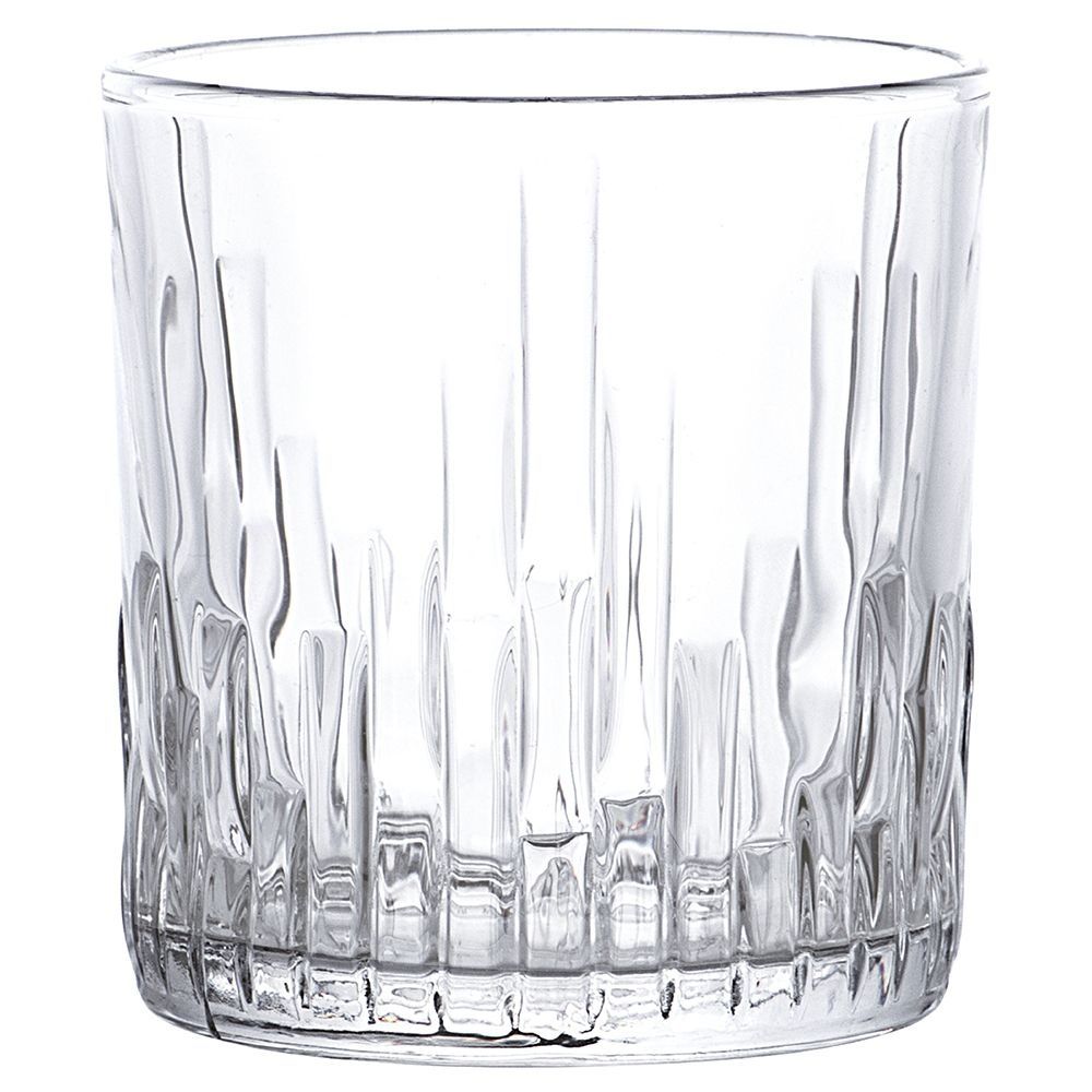 Tognana Griffe tumbler 33.3 cl textured clear glass for horeca