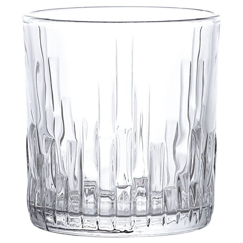 Tognana Griffe tumbler 33.3 cl textured clear glass for horeca