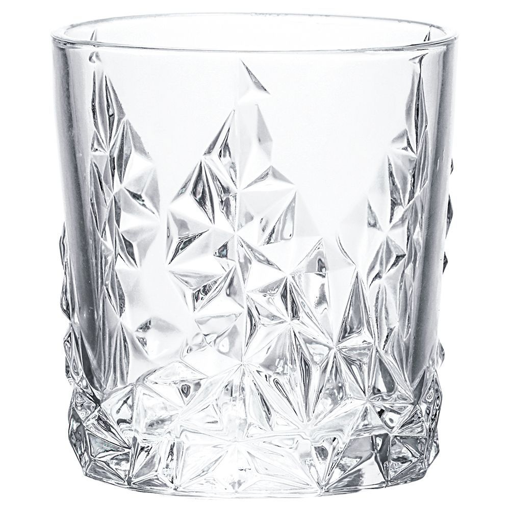 Tognana Glam tumbler 35 cl textured clear glass for horeca