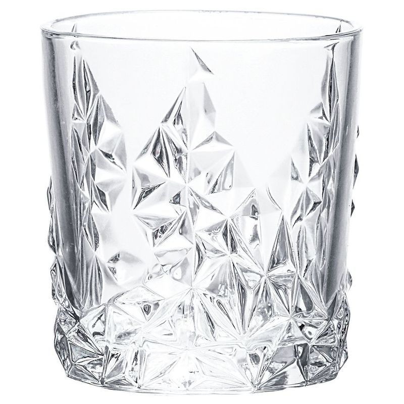 Tognana Glam tumbler 35 cl textured clear glass for horeca