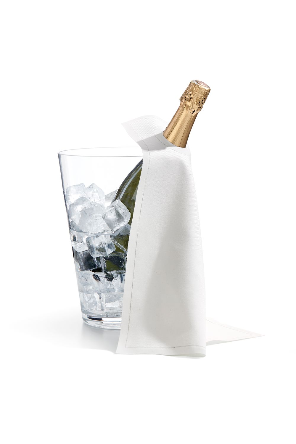 Ice Bucket Napkin 40x40 cm White 12 Tear-Off Sheets - Roll Drap