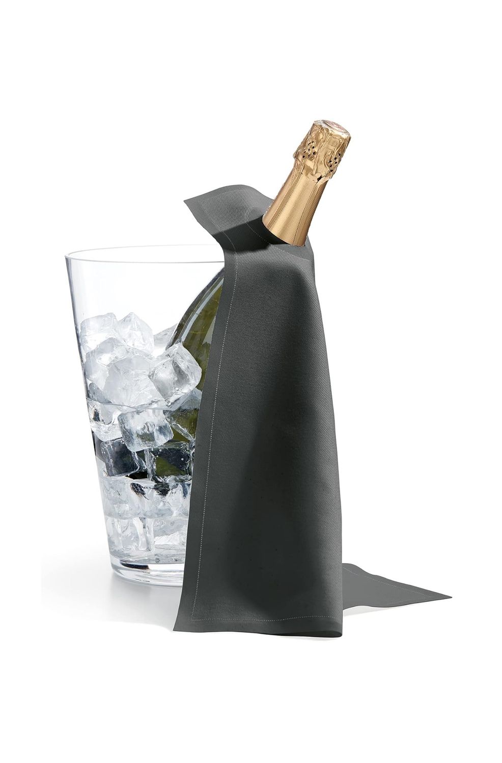 Ice Bucket Napkin 40x40 cm Anthracite Grey 12 Tear-Off Sheets - Roll Drap