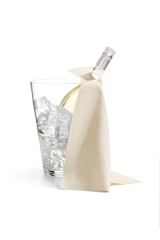 Ice Bucket Napkin 40x40 cm Natural 12 Tear-Off Sheets - Roll Drap