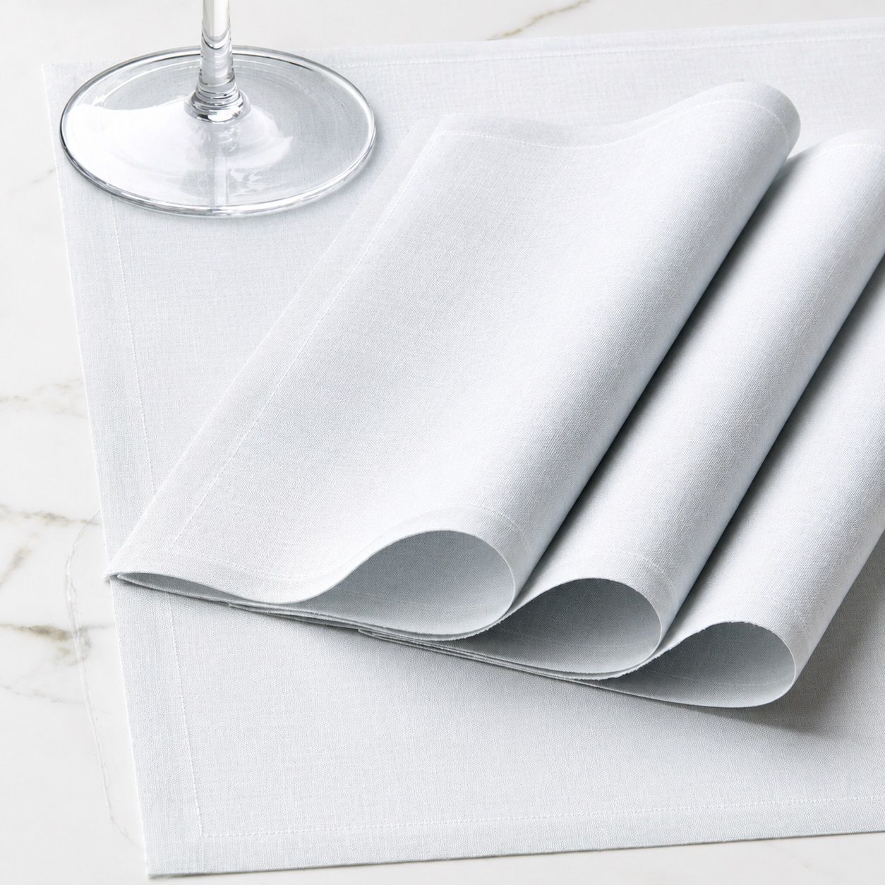Napkin 50x50 cm White 12 Pieces - Roll Drap