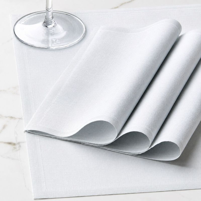 Serviette 50x50 cm Weiß 12 Stück - Roll Drap