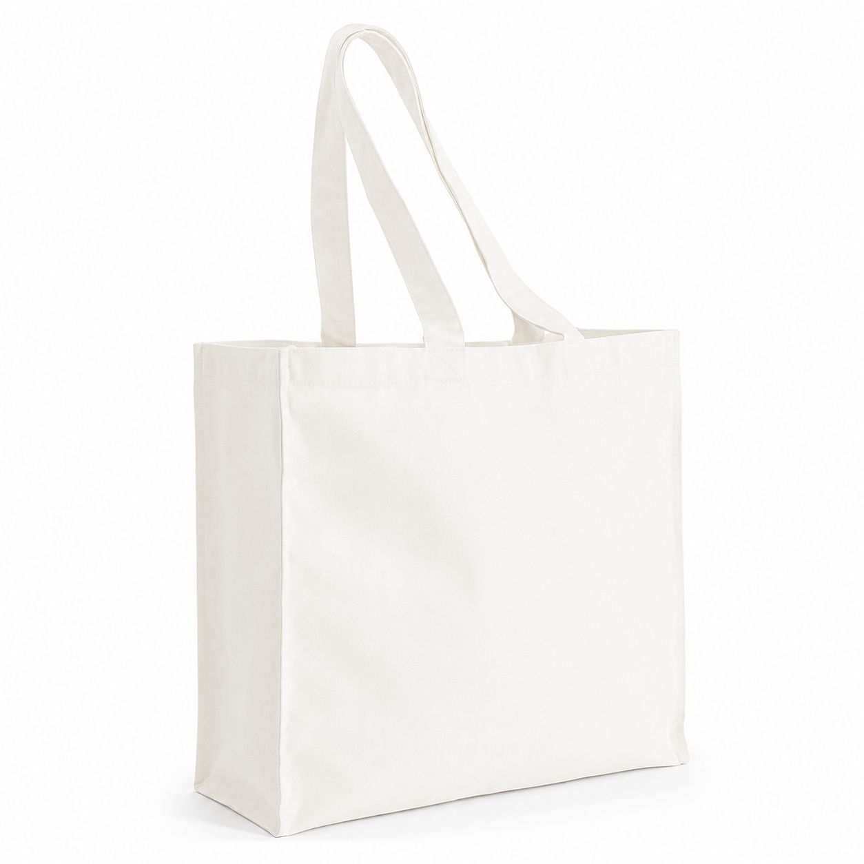 Cotton Shopper White 41x38x13 cm - Tirolix