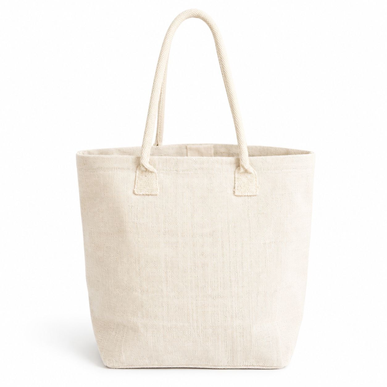 Jute Shopper White 34x45x15 cm - Tirolix
