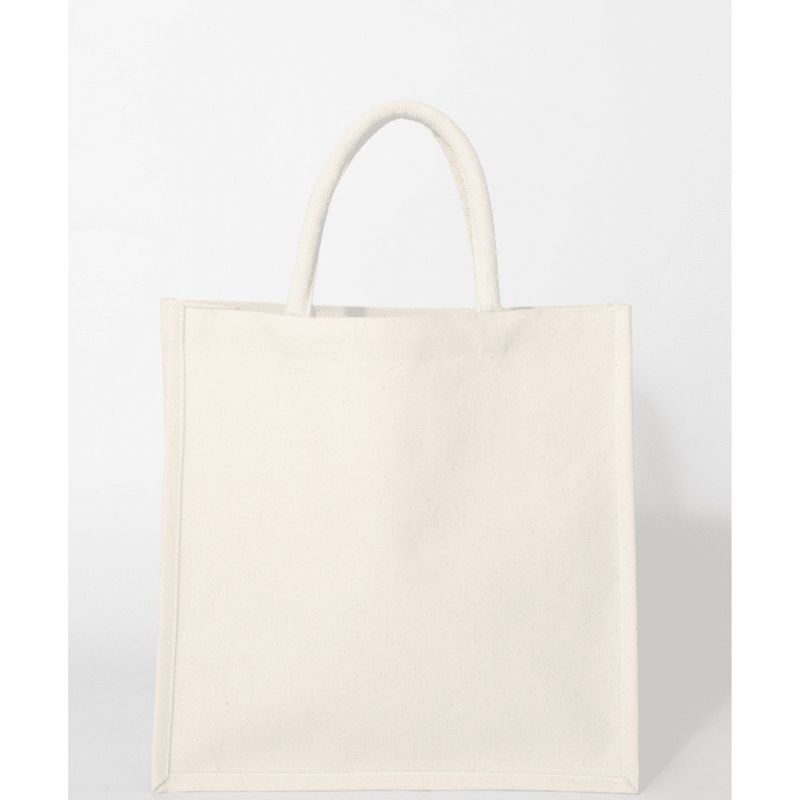 Natural jute shopper with laminated lining