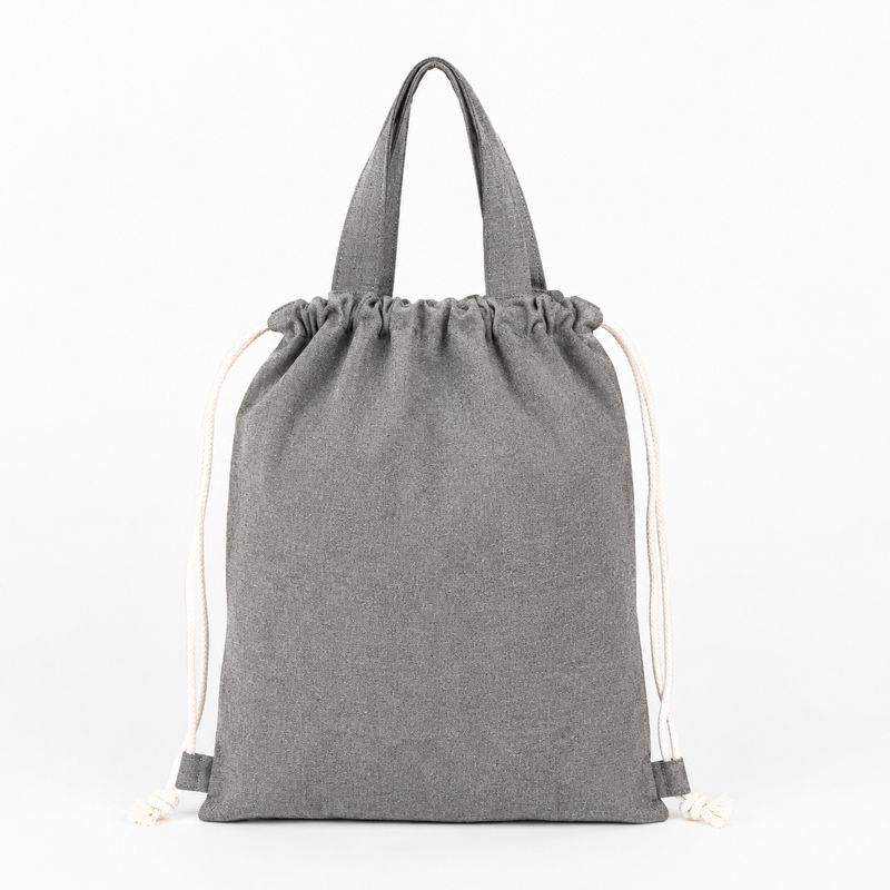 Natural jute shopper with cotton handles