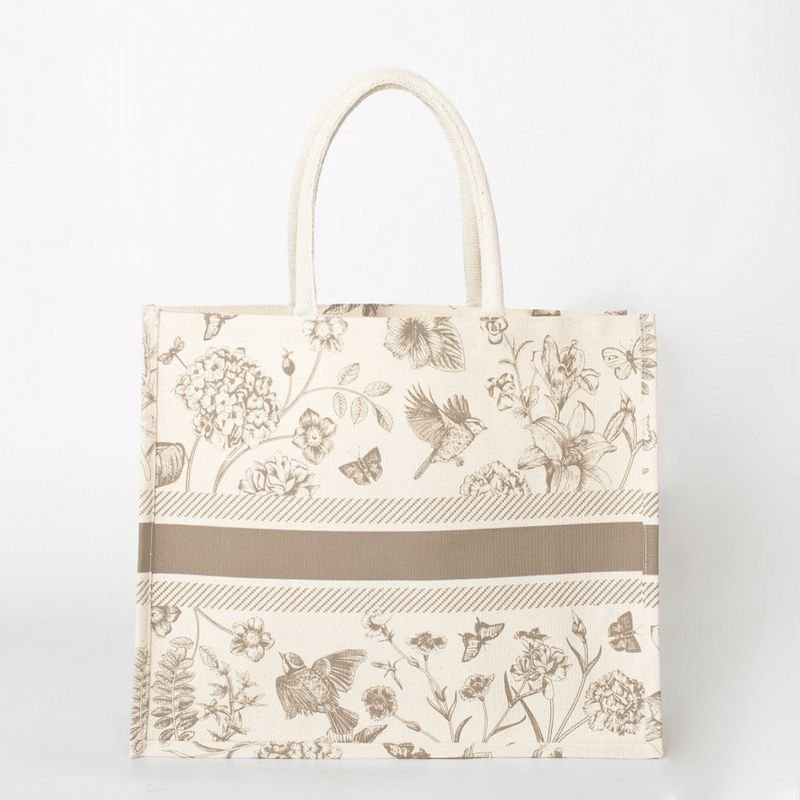 Natural jute shopper with laminated lining