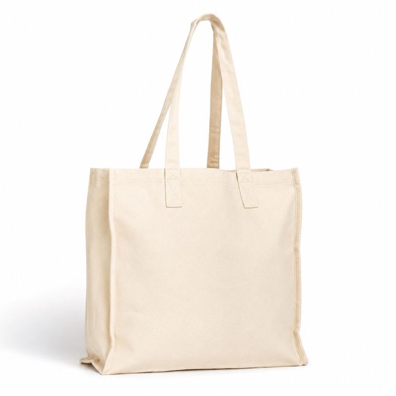 Cotton Shopper Natural Laminata 36x40x15 cm - Tirolix