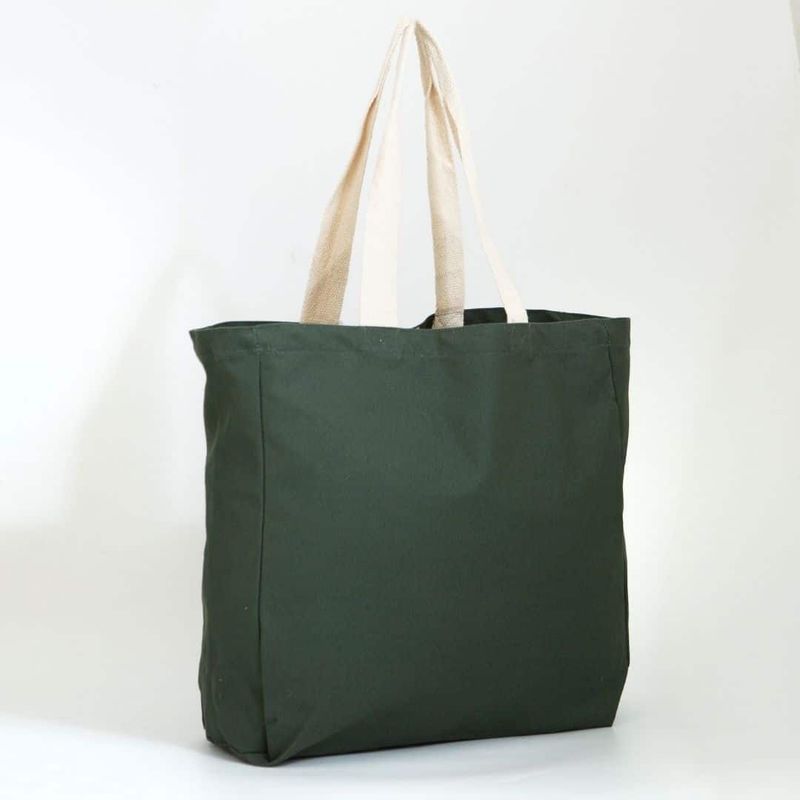Natural jute shopper with shoulder handles