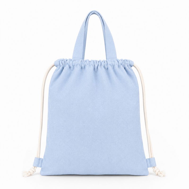 Natural jute shopper with cotton handles