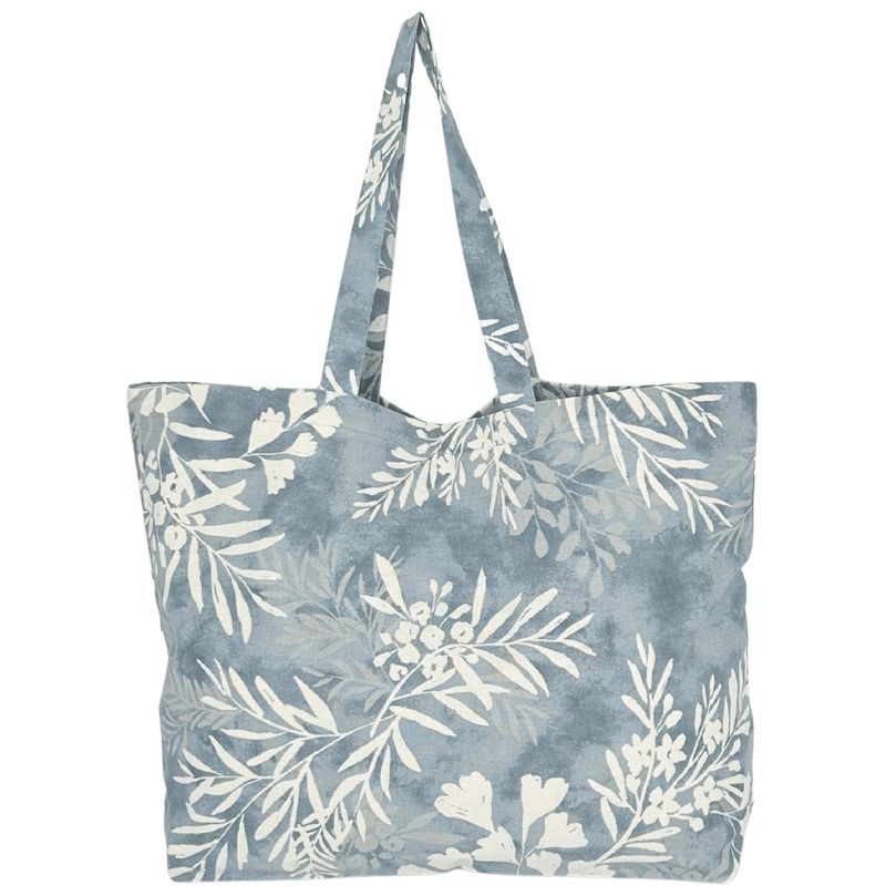 Natural jute shopper with cotton handles