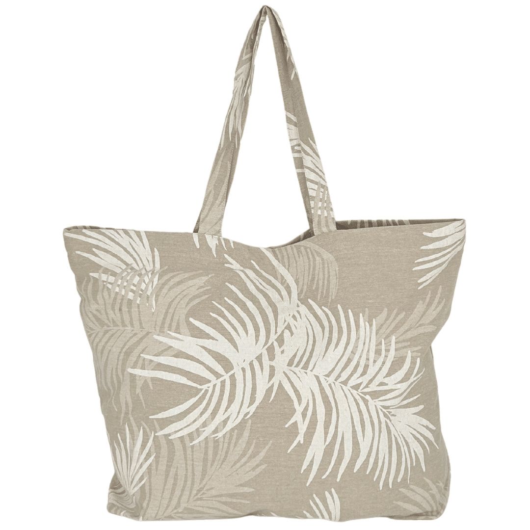 Natural jute shopper with cotton handles