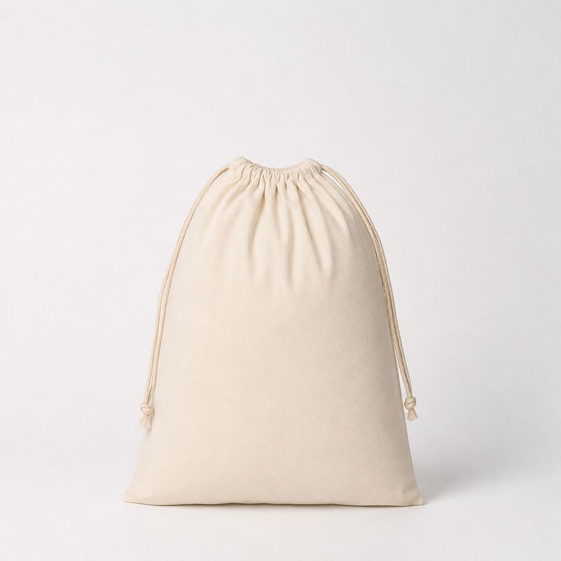 Jute bag with cotton handles