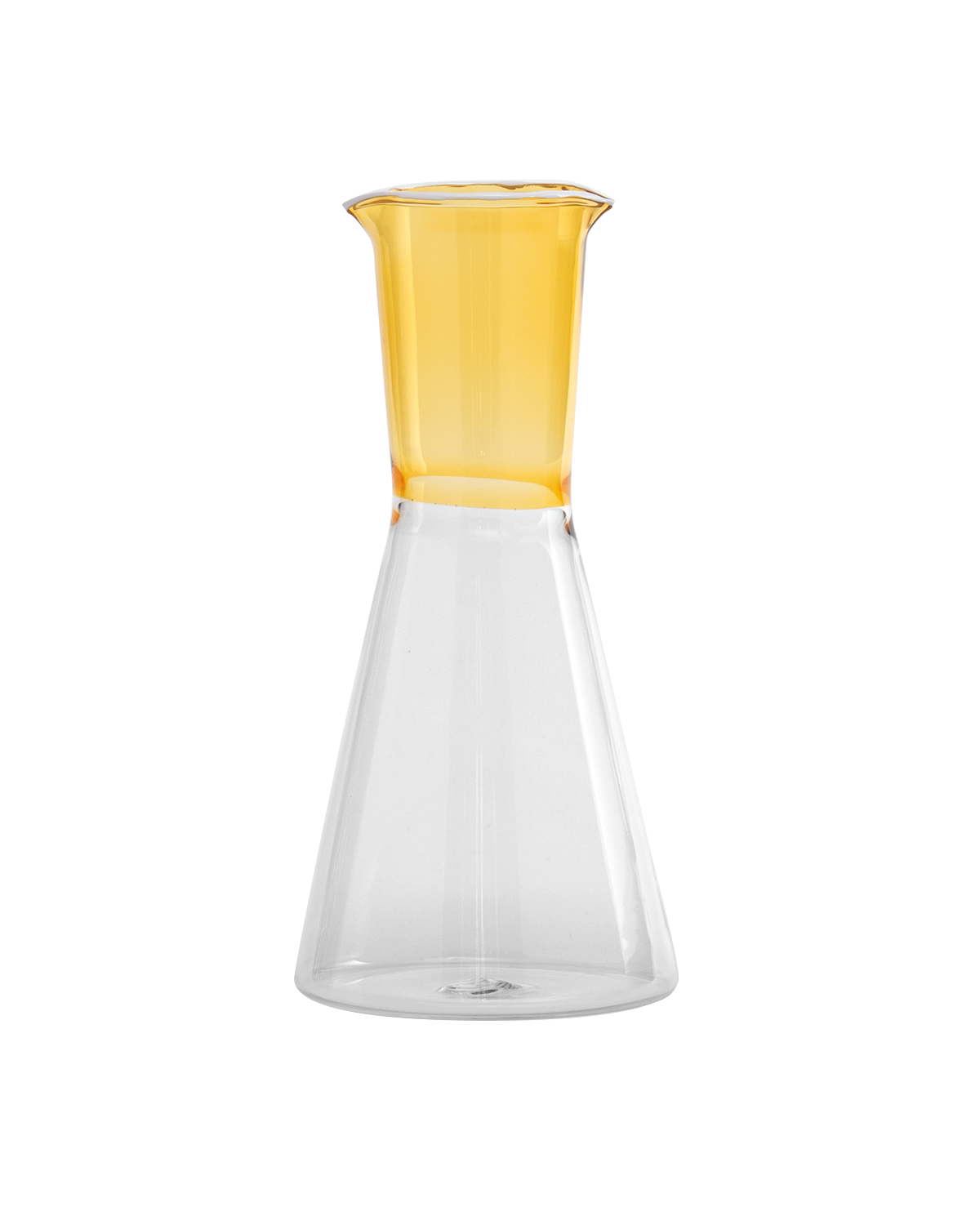 Zafferano Classy golden yellow transparent carafe 95 cl