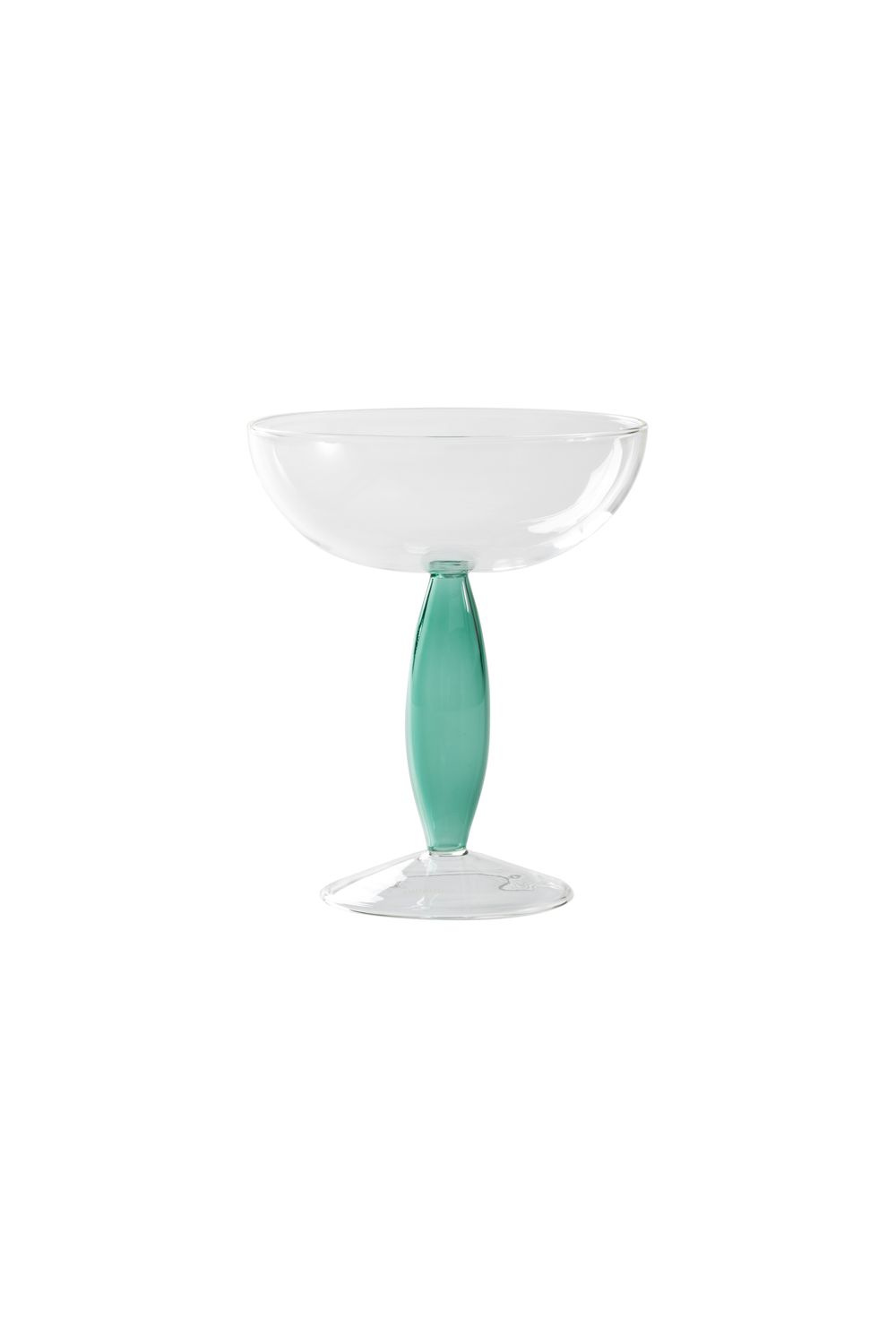 Zafferano Dorici lake green coupe glass 28 cl
