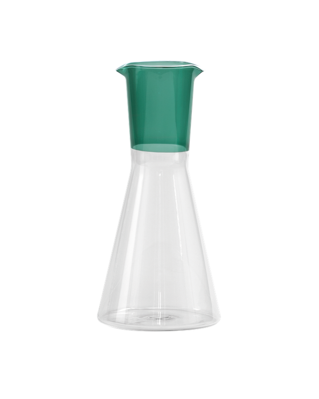Zafferano Classy lake green transparent carafe 95 cl