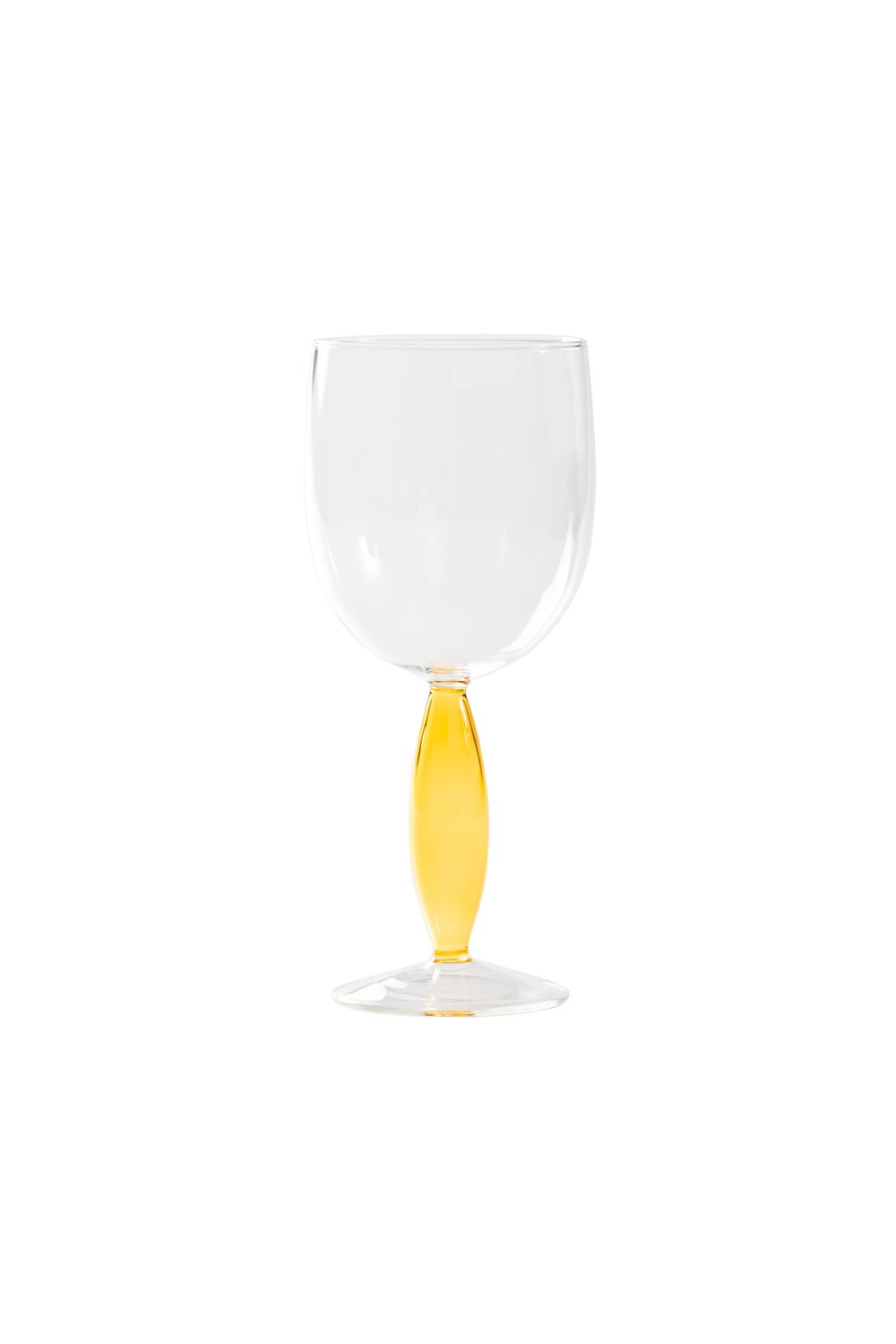 Zafferano Dorici golden yellow stem red wine glass 47 cl