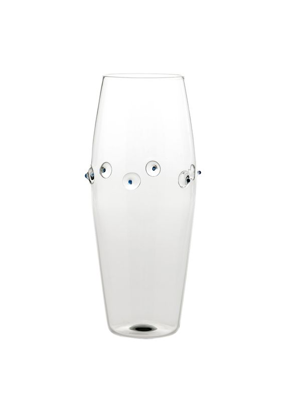 Tall Rounded Vase 265 cl Patèa Blue - Zafferano