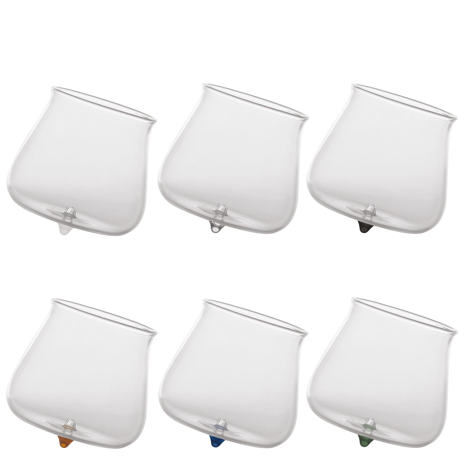 Zafferano Pirolo set of 6 assorted tumblers 40 cl