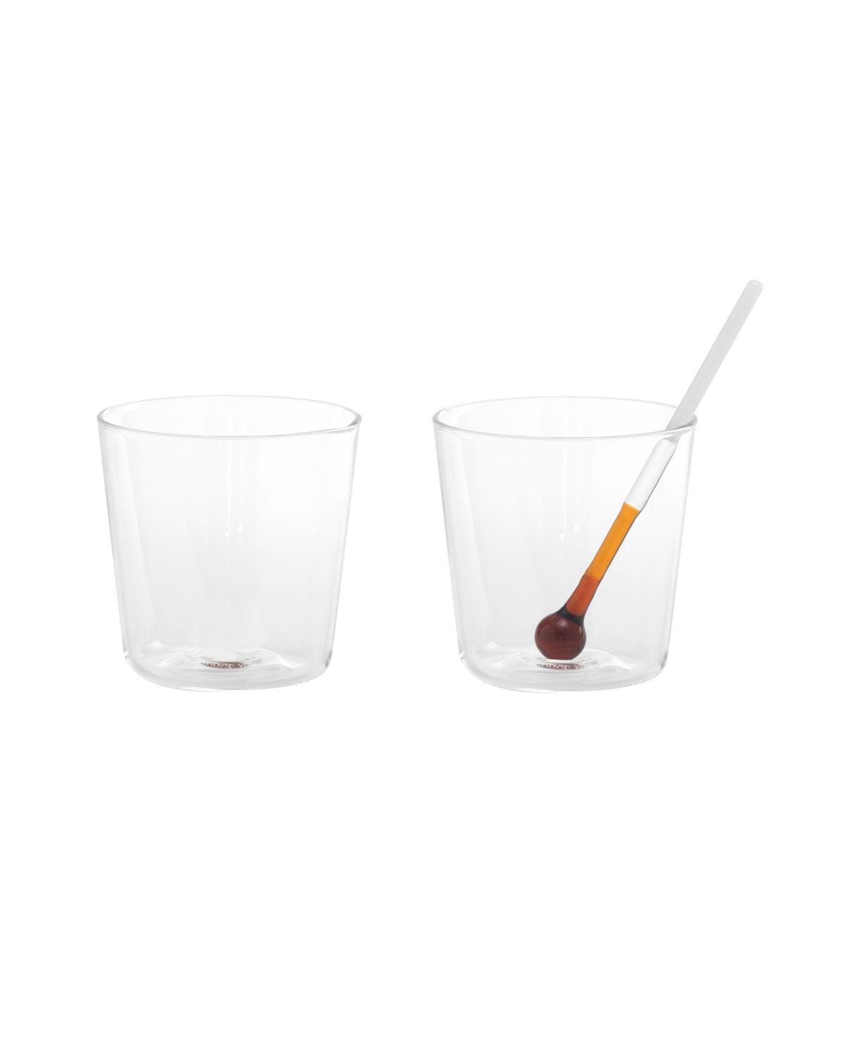 2-Tumbler Set with Scoop 38.5 cl Spritzometro Clear - Zafferano