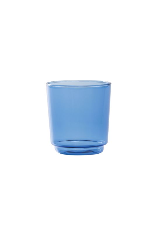 Zafferano Zigup Bluino borosilicate glass tumbler 35 cl