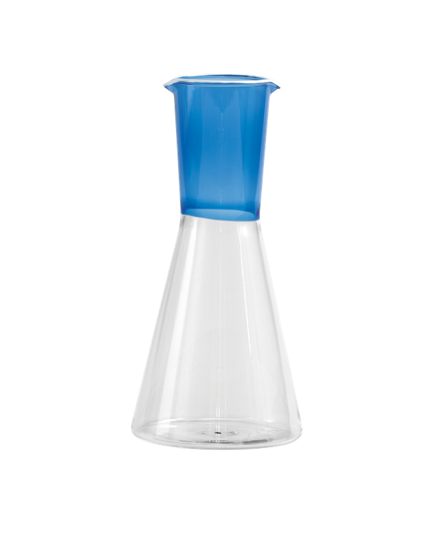 Zafferano Classy blue transparent carafe 95 cl